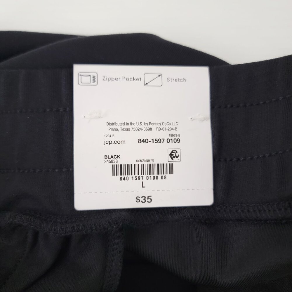 Xersion Womens Size Large Mid-Rise 4" Scuba Shorts Black NWT $35 - Picture 7 of 8